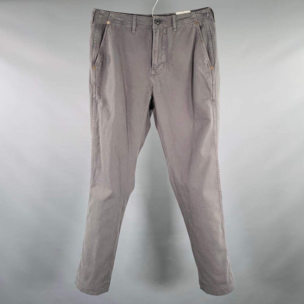 BILLY REID Size 29 Grey Cotton Flat Front Casual Pants